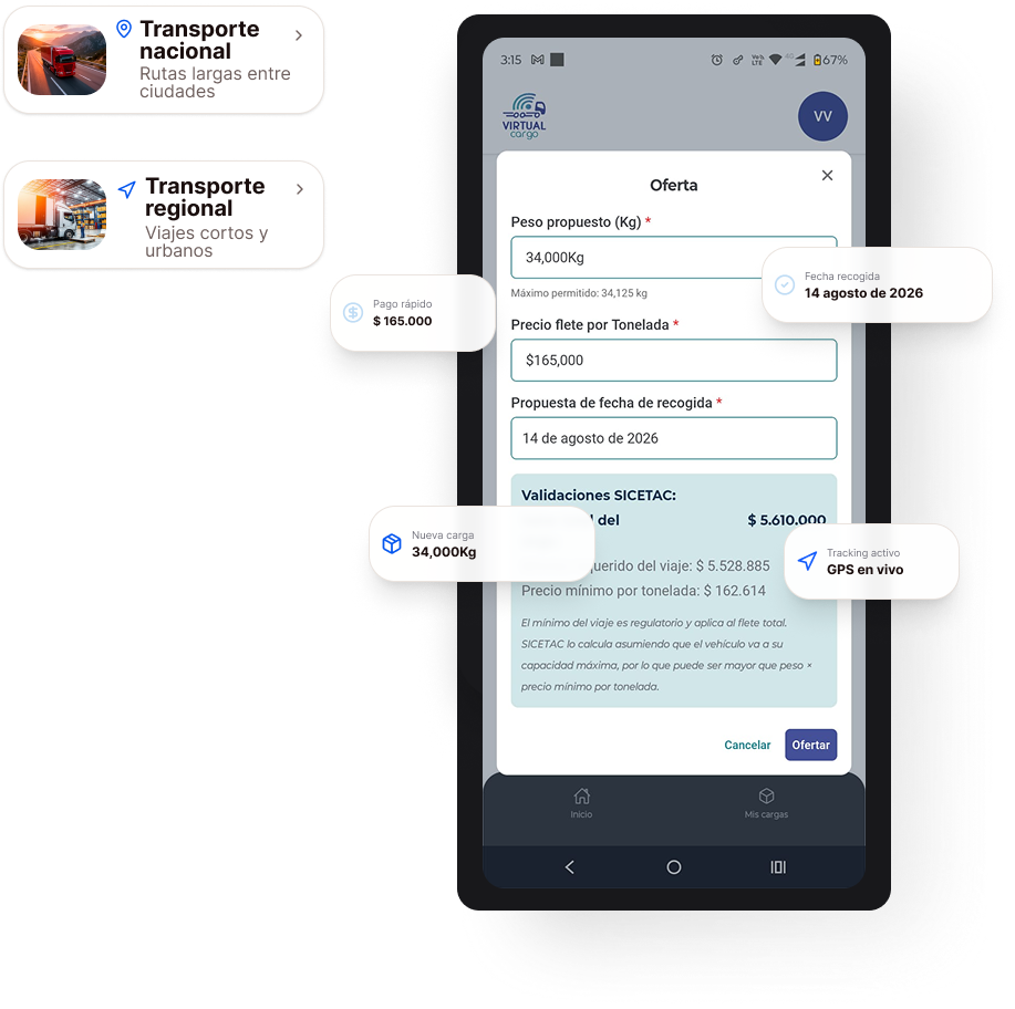 App Virtual Cargo