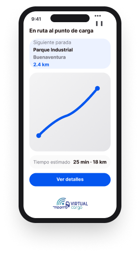 En ruta al punto de carga